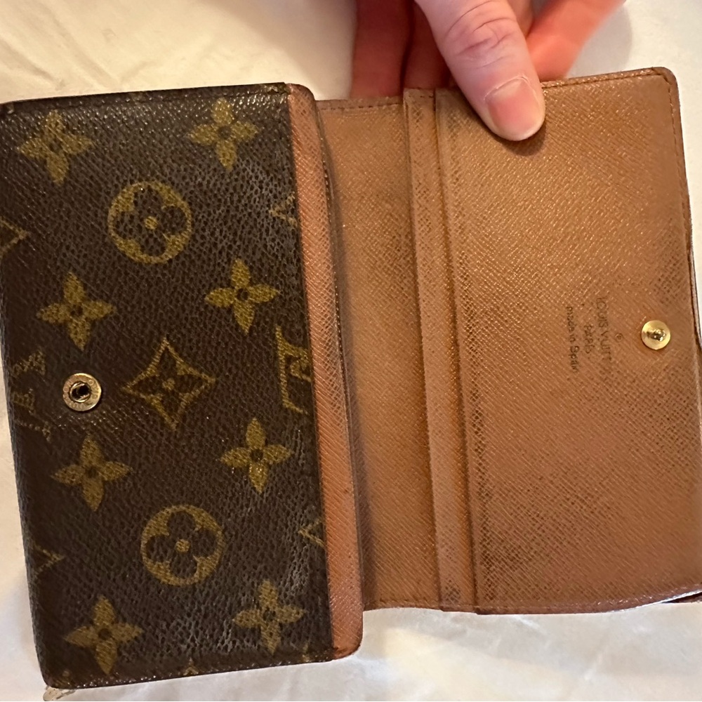 Louis Vuitton Brown and Tan Monogram Wallet
